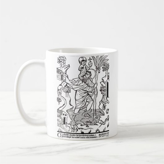 römisch-katholische Saint Christopher Kaffeetasse (Links)