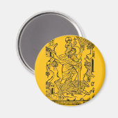 römisch-katholische Saint Christopher Magnet (Vorderseite/Rückseite)