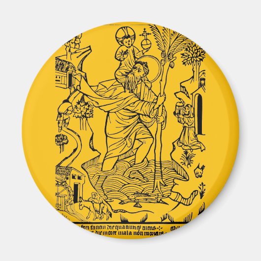 römisch-katholische Saint Christopher Magnet (Vorne)
