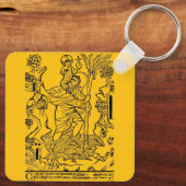 römisch-katholische Saint Christopher Schlüsselanhänger (Rückseite)