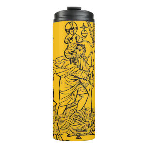 römisch-katholische Saint Christopher Thermosbecher
