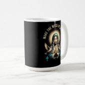 Römisch-katholische Selige Jungfrau Mary Latin Mas Kaffeetasse (VorderseiteRechts)