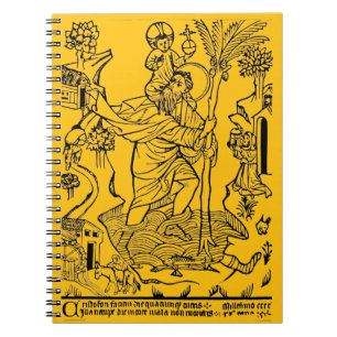römisch-katholischer Heiliger Christophorus  Notizblock