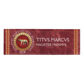 Römisch Namenschild (Vorderseite)