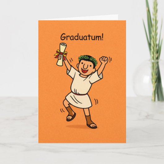 Römische Abschlusskollektion: „Graduatum!“ Karte (Vorderseite)