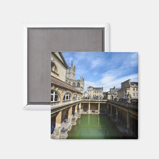Römische Bäder in Bath England Magnet (Vorderseite/Rückseite)