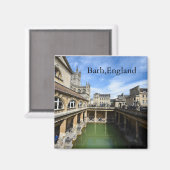 Römische Bäder in Bath England Magnet (Vorderseite/Rückseite)