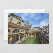 Römische Bäder in Bath England Postkarte (Vorne/Hinten)