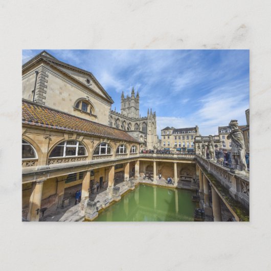 Römische Bäder in Bath England Postkarte (Vorderseite)