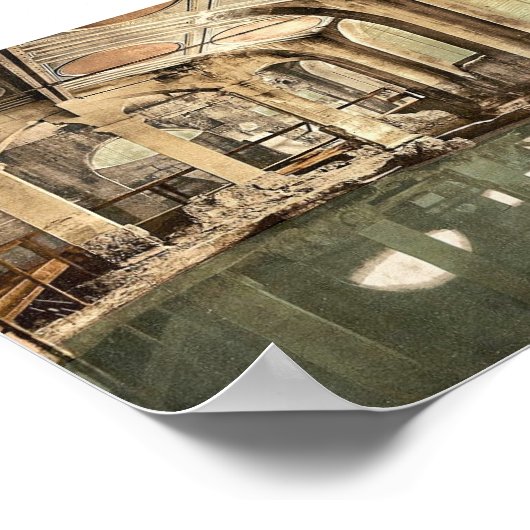 Römische Bäder und Abtei, Circular Bath, Bath, Eng Poster (Ecke)