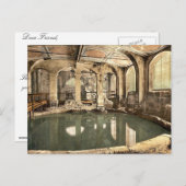 Römische Bäder und Abtei, Circular Bath, Bath, Eng Postkarte (Vorne/Hinten)