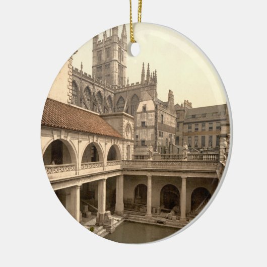 Römische Bäder und Abtei, IV, Bad, England Keramik Ornament (Links)