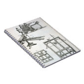 Römische ballistische Maschinerie, vom Notizblock (Rechte Seite)