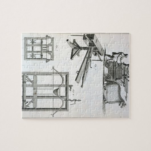 Römische ballistische Maschinerie, vom Puzzle (Horizontal)