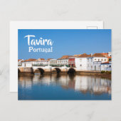 Römische Brücke in Tavira Postkarte (Vorne/Hinten)