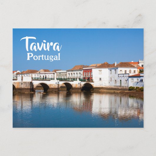 Römische Brücke in Tavira Postkarte (Vorderseite)