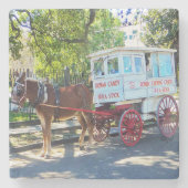 römische Candy, römischer Candy-Untersetzer, New O Steinuntersetzer (Vorderseite)