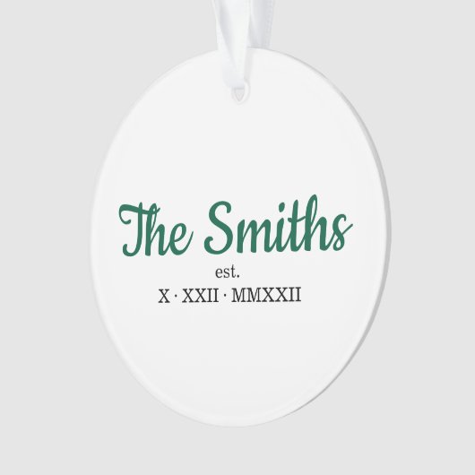 Römische Datumsanzeige Ornament (Vorderseite)