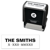 Römische Datumsanzeige Permastempel (Beispiel)