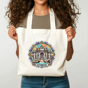 Römische Flüsternde Springbrunnen Budget-Tasche Tragetasche