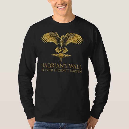 Römische Geschichte Hadrian's Wall Spqr Rome M T-Shirt (Vorderseite)