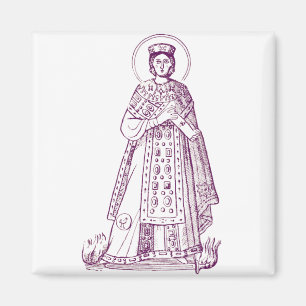 Römische Heilige Agnes griechisches Mosaik Magnet