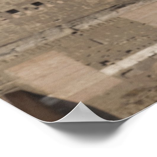 römische Kaiserstatue Poster (Ecke)