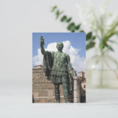 römische Kaiserstatue Postkarte (Stehend Vorderseite)
