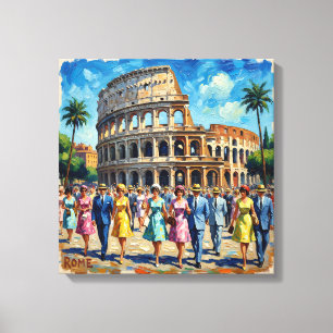 Römische Kolosseum-Eleganz-Szene Leinwandkunst Leinwanddruck