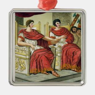 Römische Konsuln, von "L'Antica Rom", 1825 (Farbe Ornament Aus Metall