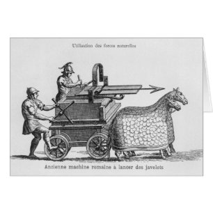 Römische Kriegsmaschine für das Abfeuern der