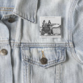 Römische Kriegsmaschine für das Abfeuern der Button (Beispiel)