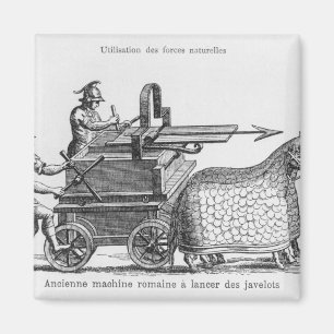 Römische Kriegsmaschine für das Abfeuern der Magnet