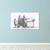 Römische Kriegsmaschine zum Abschuss von Javelinen Leinwanddruck (Insitu (Holzboden))