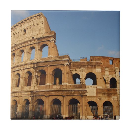 Römische Kunst - Das Kolosseum oder der Flavian 3 Fliese (Vorderseite)