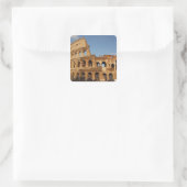 Römische Kunst - Das Kolosseum oder der Flavian 4 Quadratischer Aufkleber (Tasche)