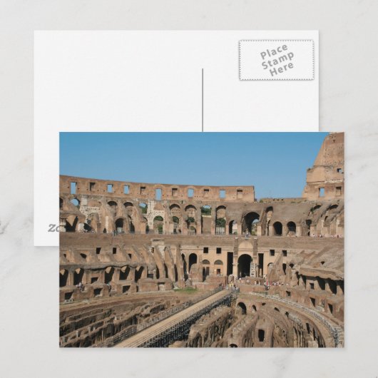Römische Kunst - Das Kolosseum oder der Flavian 6 Postkarte (Vorne/Hinten)