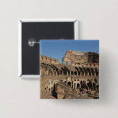 Römische Kunst - Das Kolosseum oder der Flavian 7 Button (Vorne & Hinten)