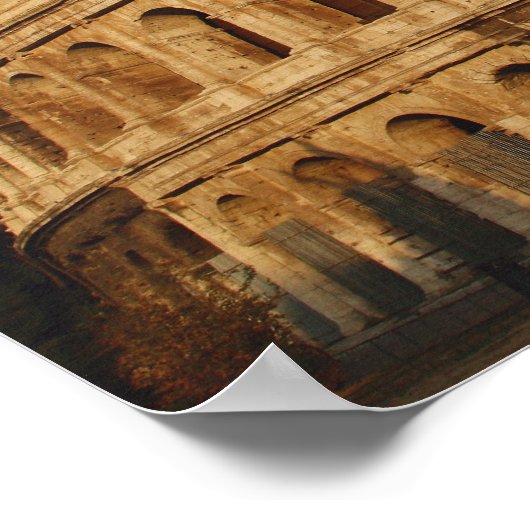 Römische Kunst: Das Kolosseum oder der Flavium 4 Poster (Ecke)