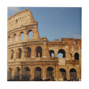 Römische Kunst. Das Kolosseum oder Flavian 3 Fliese