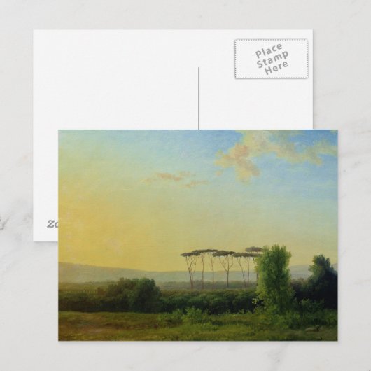 römische Landschaft Postkarte (Vorne/Hinten)