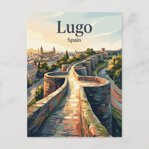 Römische Mauern von Lugo Spanien Postkarte