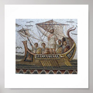 Römische Mosaiken Tunesiens Poster