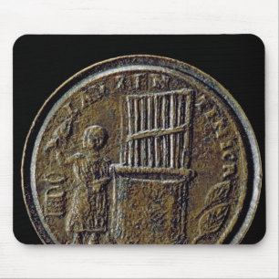Römische Münze, die ein Organ darstellt Mousepad