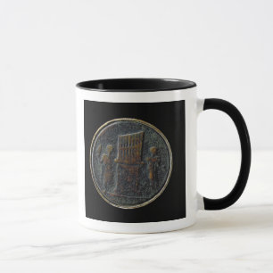 Römische Münze, die ein Organ darstellt Tasse
