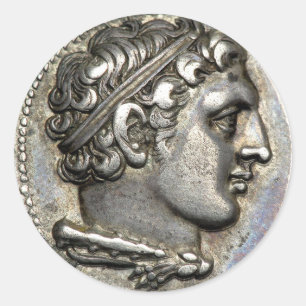 Römische Münze Runder Aufkleber