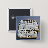 Römische Onyxminiatur, ANZEIGE des 1. Jahrhunderts Button (Vorne & Hinten)