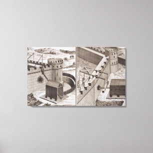 Römische Rammböcke, vom 'Encyclopedie DES S Leinwanddruck