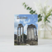 Römische Ruinen Antike Kolumnen Rom Italien Denkma Postkarte (Stehend Vorderseite)
