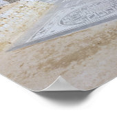 Römische Ruinen des Hafens von Emporion Poster (Ecke)